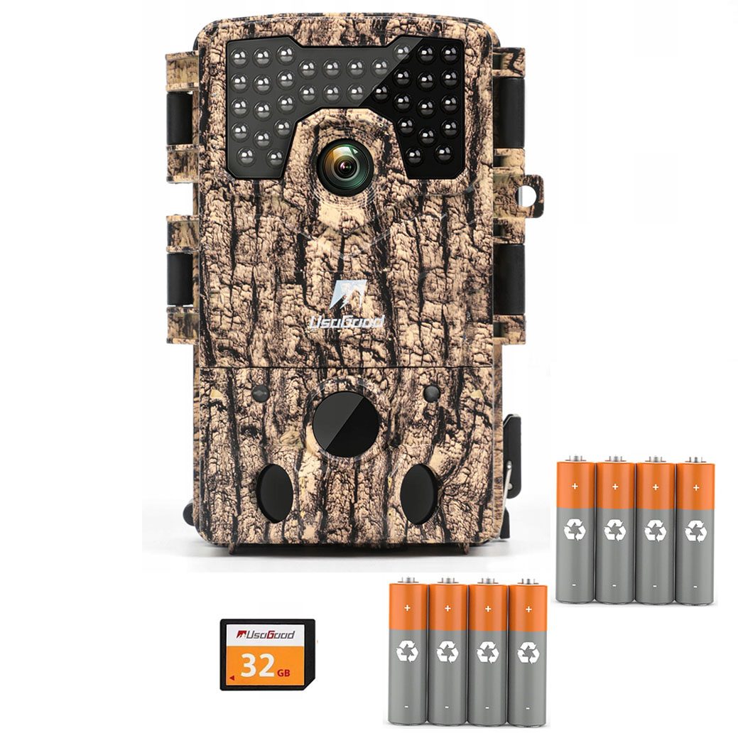 Lovecká Kamera 48 Mp Noční Vidění 850 Nm Ir Detekce 18 M Sd Karta 32 Gb 8AA