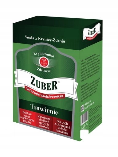 Levně Zuber kryniczanka – léčivá voda 3 l