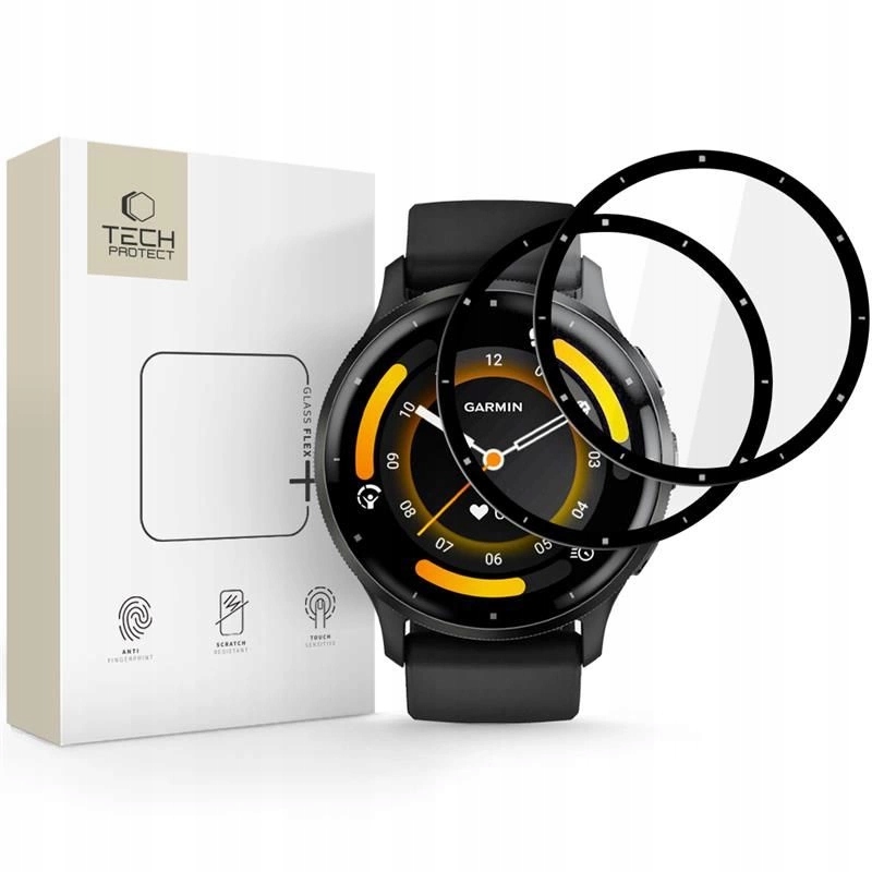 Tech-protect Szkło Ochronne Do Garmin Venu 3 2-PACK Hybrydowe Wysoka