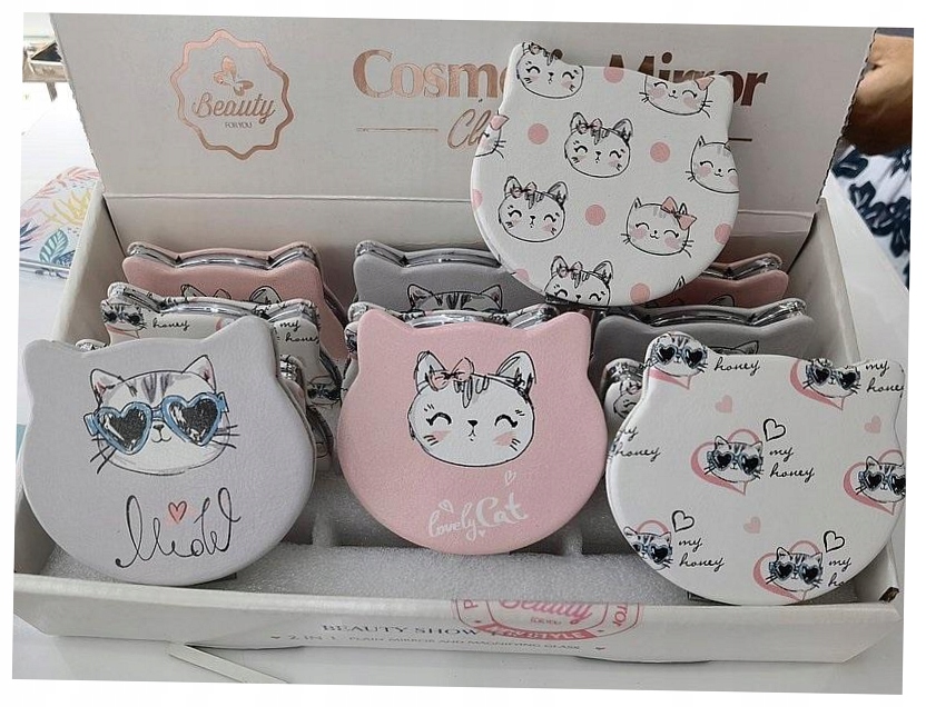 Lusterko dwustronne koty