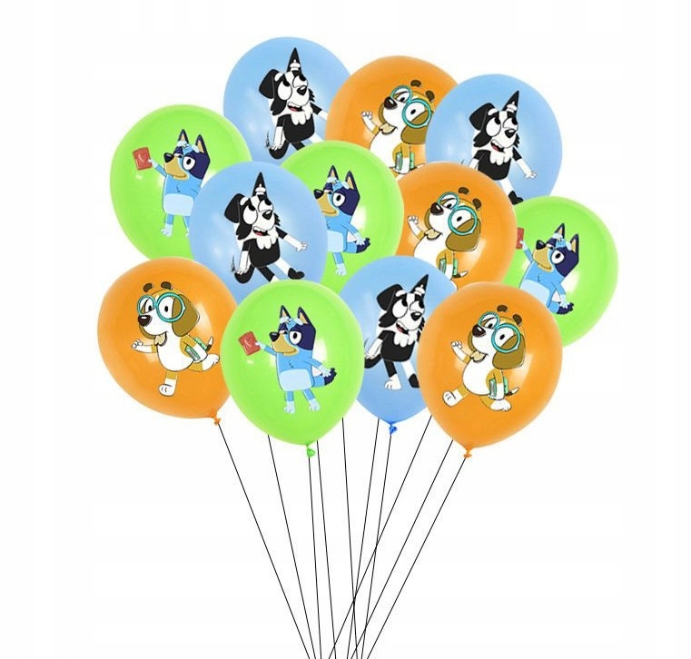 TALERZYKI BLUEY i BINGO urodziny GRATIS naklejki Kolor wielokolorowy