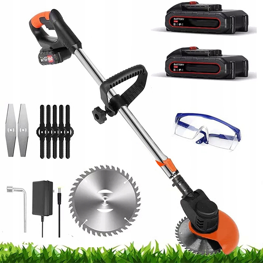Sekačka Na Trávy Elektrická Sekačka Na Trávy Se 2 Bezdrátovými Bateriemi