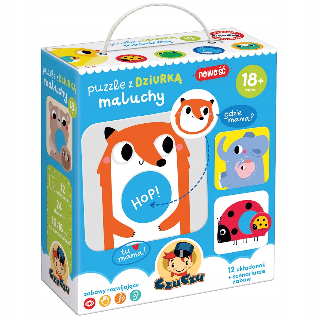 

Czuczu Puzzle Z Dziurką Maluchy zwierzątka +18m-cy