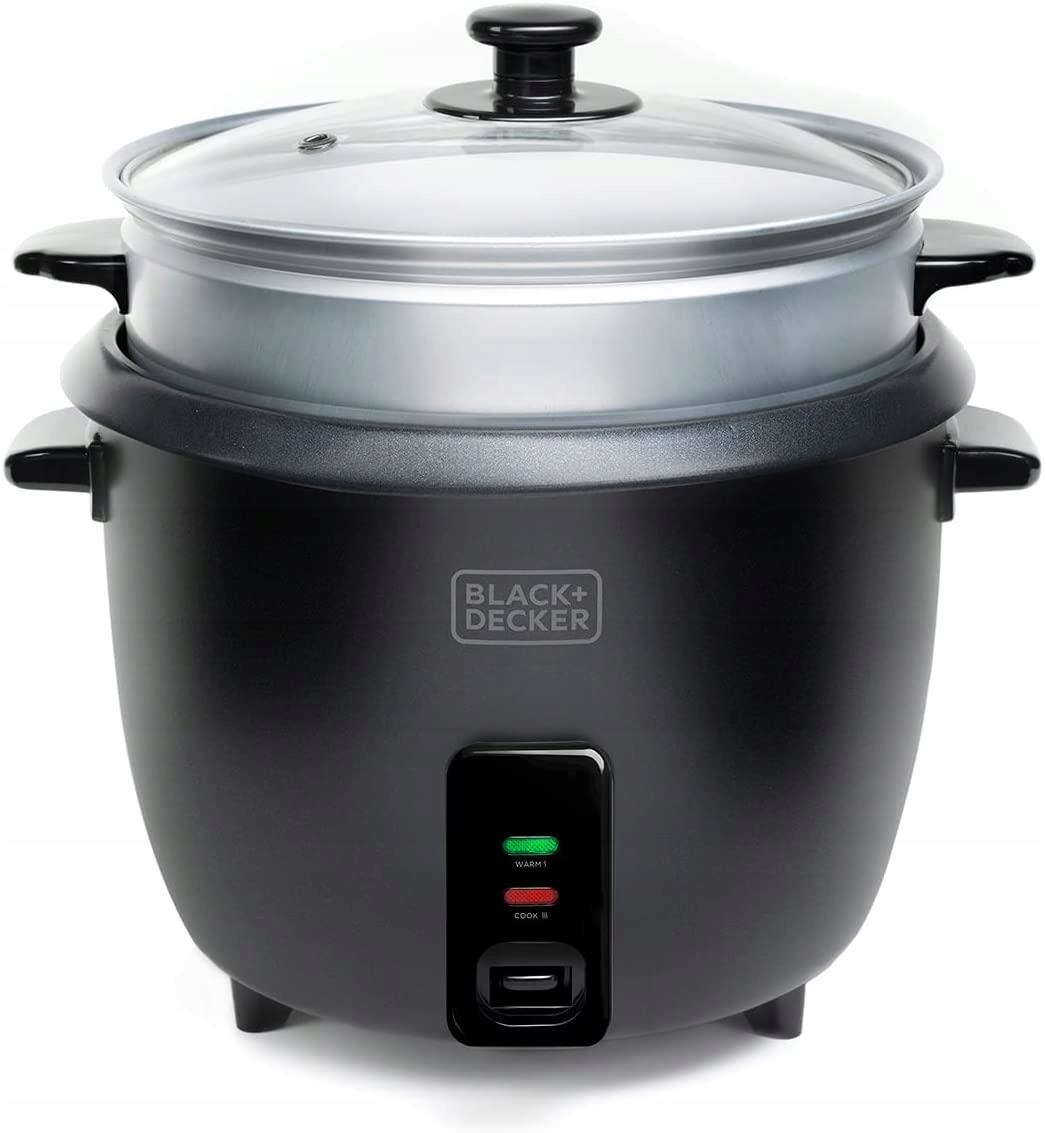 Ryżowar Black+Decker BXRC1800E 700W | 1,8l | gotowanie na parze | 290 x 290 x 290 mm