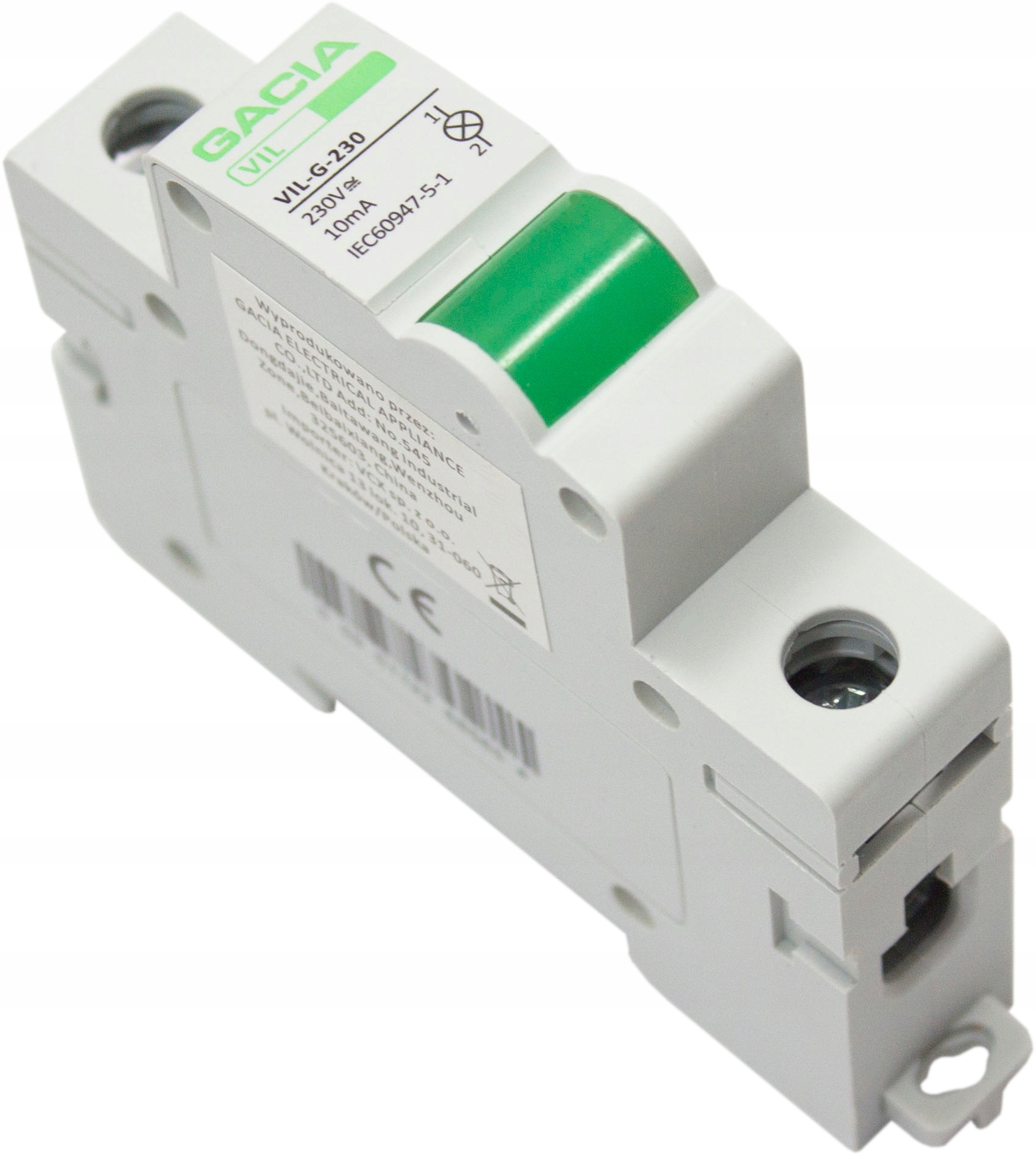 

Kontrolka Sygnalizacyjna Lampka 1F Zielona 230V