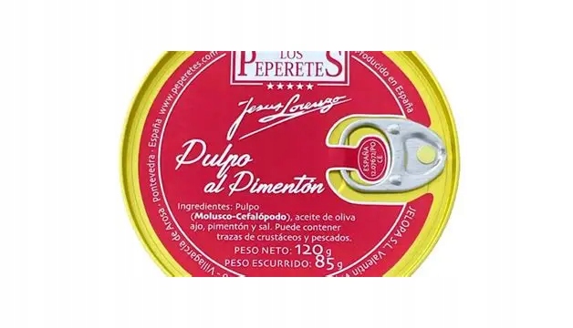 Levně Chobotnice v olivově paprikovém nálevu Pulpo Al Pimenton Los Peperetes 120 g