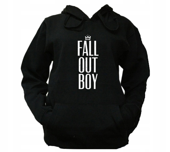 

S Bluza Kaptur Damska Fall Out Boy Punk Fob Wzór