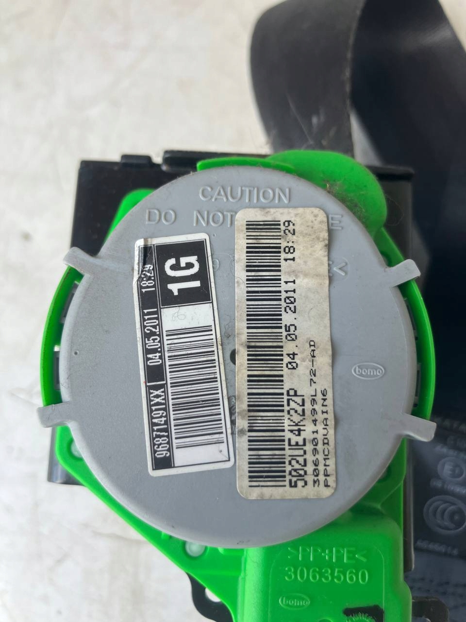 tension belt safety left front CITROEN C4 II B7 96871491XX