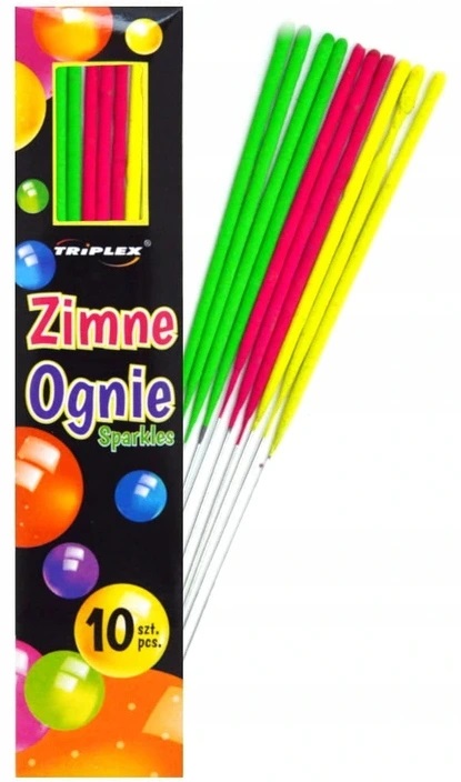 

Zimne ognie 17 cm Neony Sztuczne Fajerwerki 10 Szt