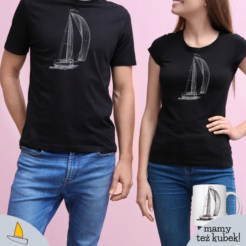 Spinaker Męski T-shirt Biały XXL Rozmiar XXL