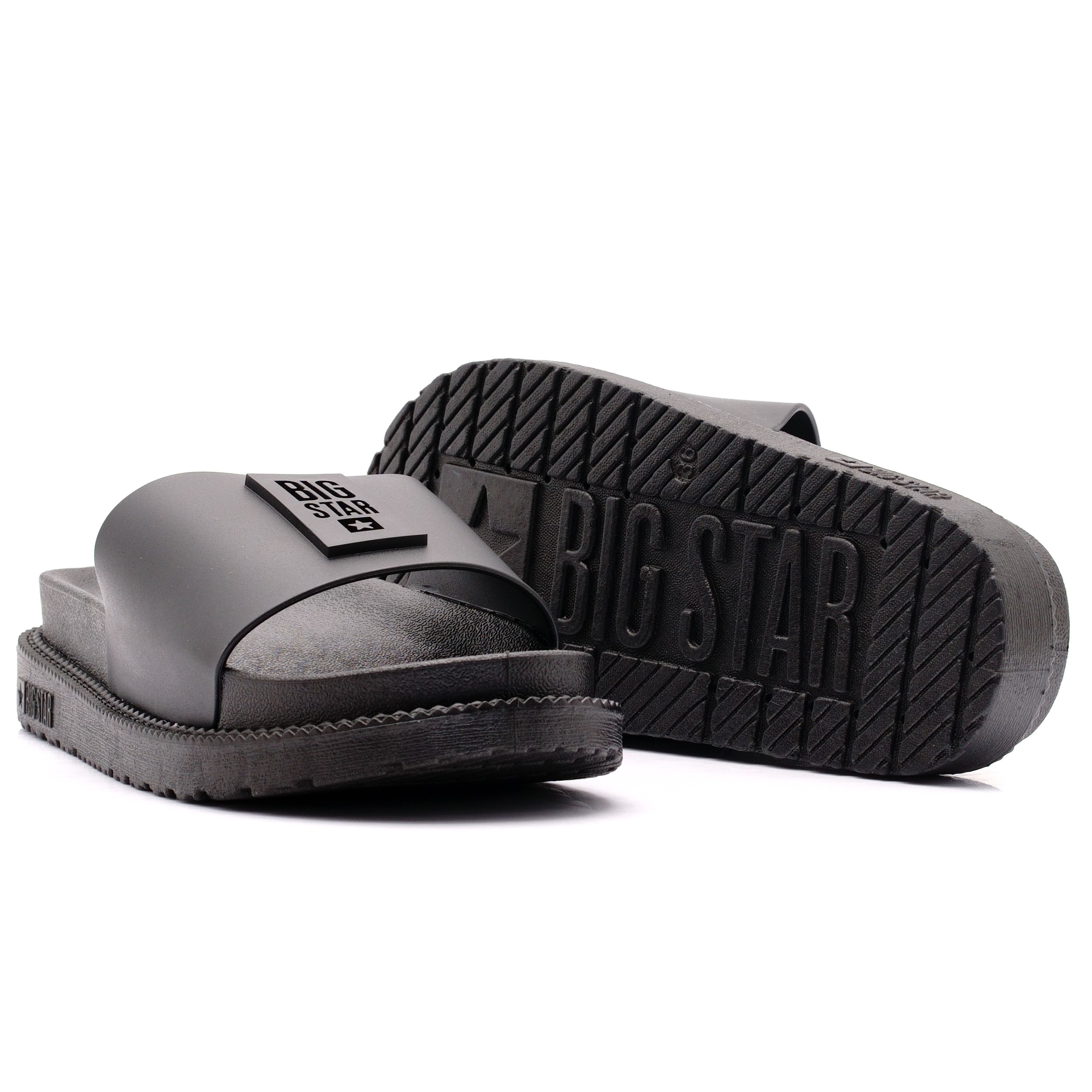 BIG STAR KLAPKI DAMSKIE NA PLATFORMIE CZARNE WYGODNE 274429 39 Rozmiar 39