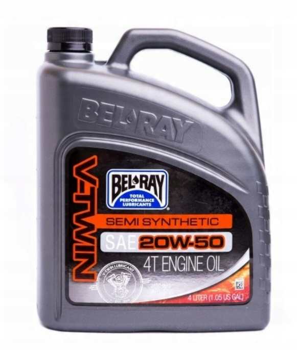 Olej silnikowy Półsyntetyczny Bel-ray V-twin 4T 20W-50 4L