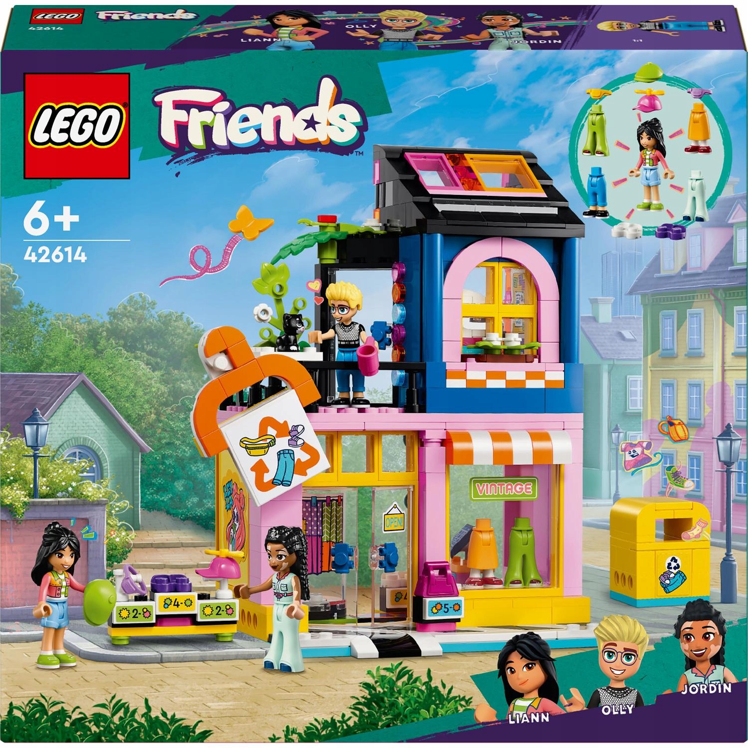 Lego Friends 42614 Obchod s použitým oblečením, Módní obchod ve stylu vintage