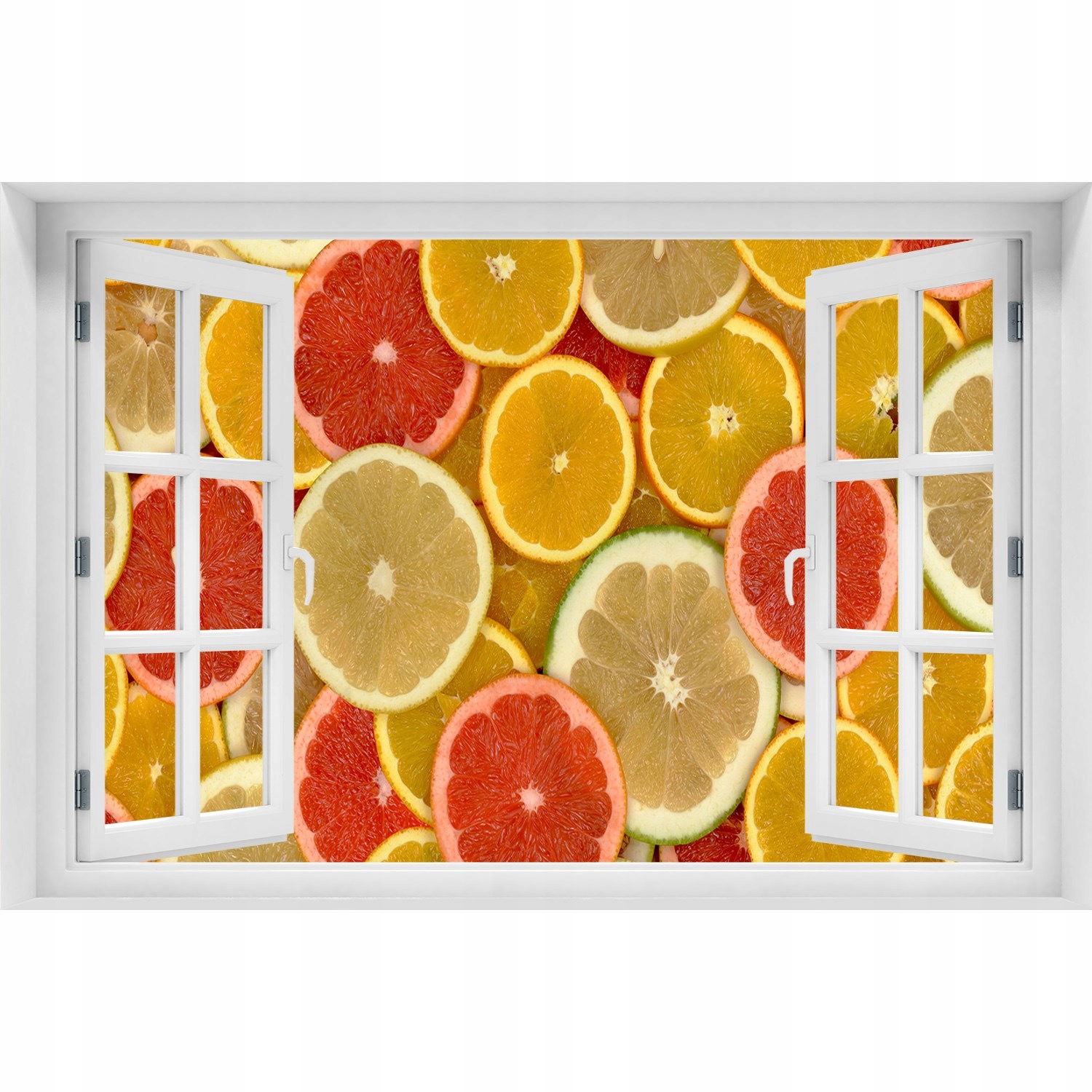 

Okno Naklejka Samoprzylepna Owoce cytrusowe 90x60