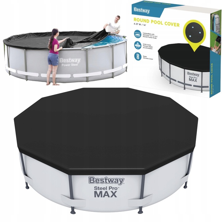 Pokrywa Basenowa Plandeka Mata Przykrycie Osłona Basenu Bestway 427cm 58248