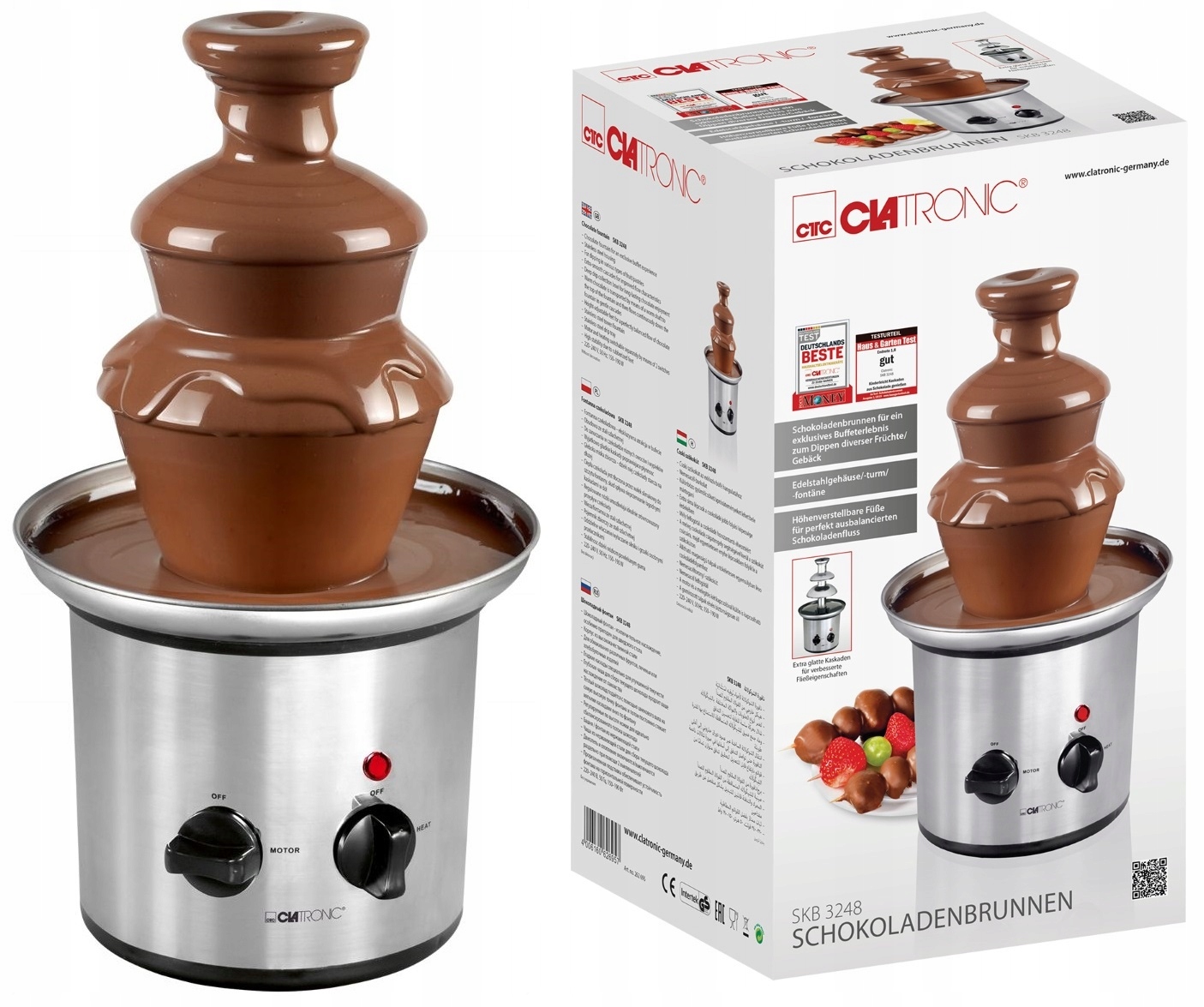 FONTANNA CZEKOLADOWA FONDUE DO CZEKOLADY CZEKOLADA 3 POZIOMY PIĘTRA EAN (GTIN) 4006160626957