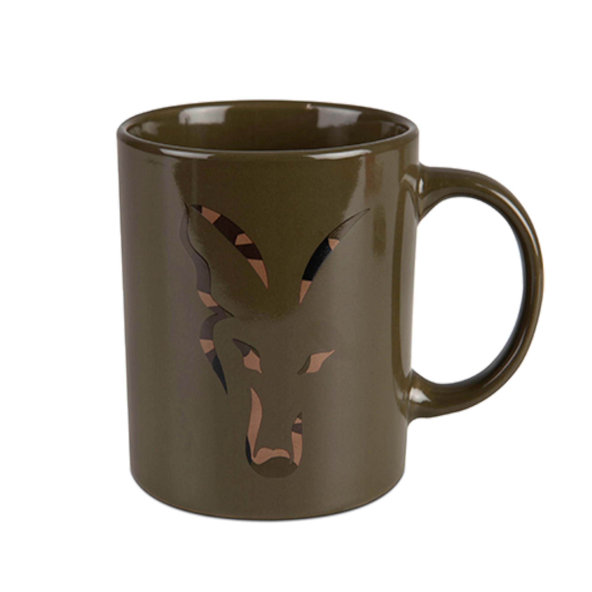 Kubek Wędkarski Dla Wędkarza Fox Green & Camo Head Ceramic Mug