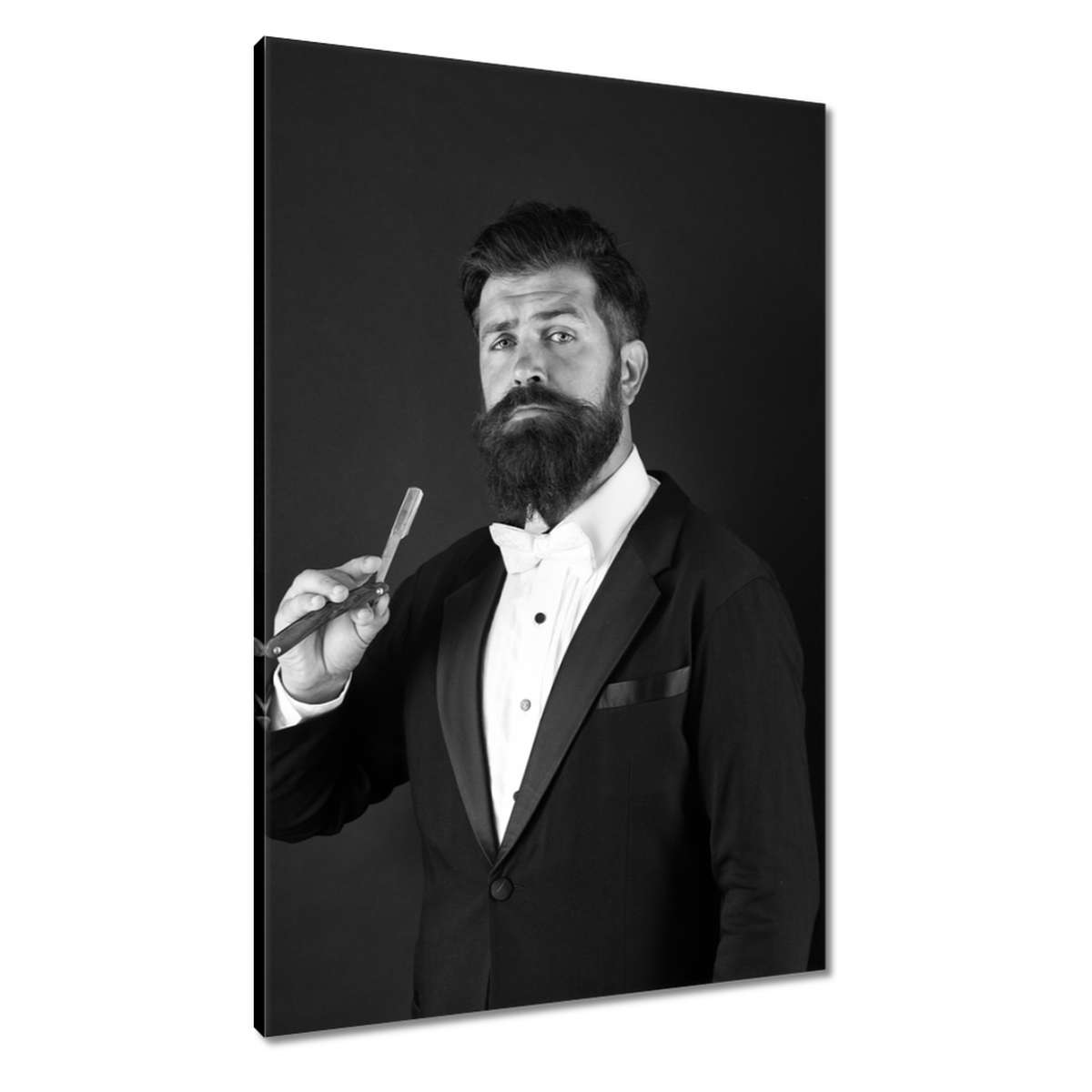 Obrazy 60x90 Muž s dlouhým knírem
