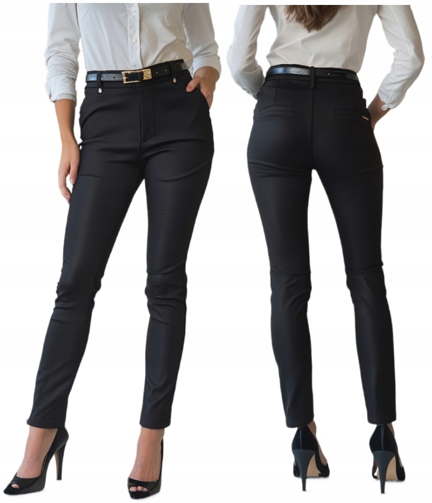 Freesia elegantní dámské cigaretové kalhoty černé, velikost S