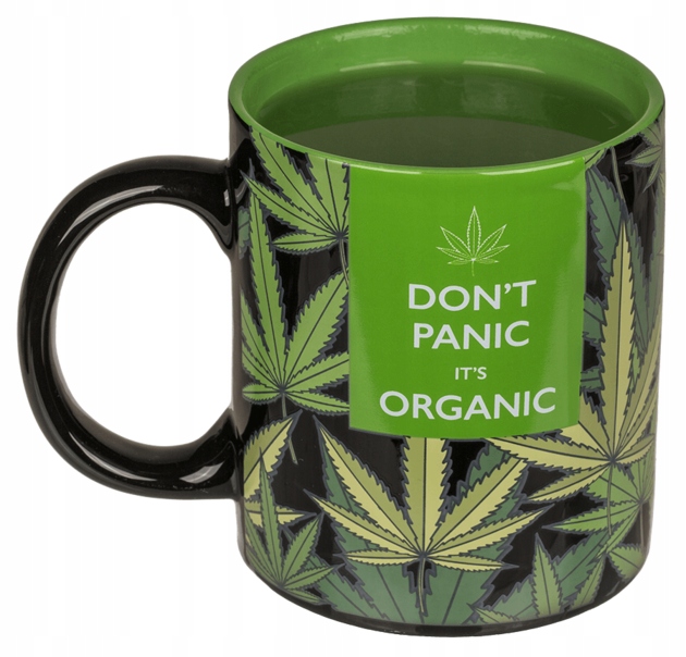 

Kubek Liść Marychy Marihuana Zioło Konopia