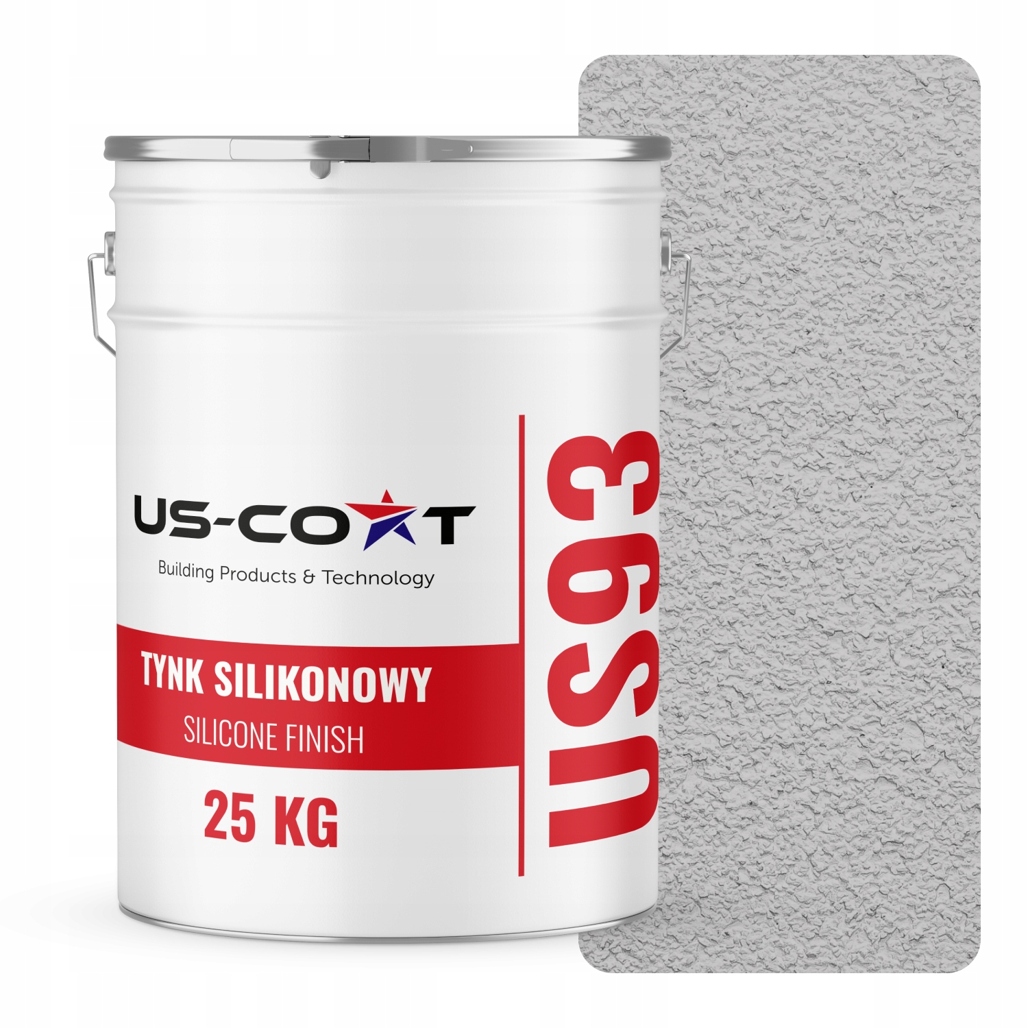 Silikónová Fasádna Omietka Šedá Svetlá F262 25KG Baranek Granulácia 1.5 mm