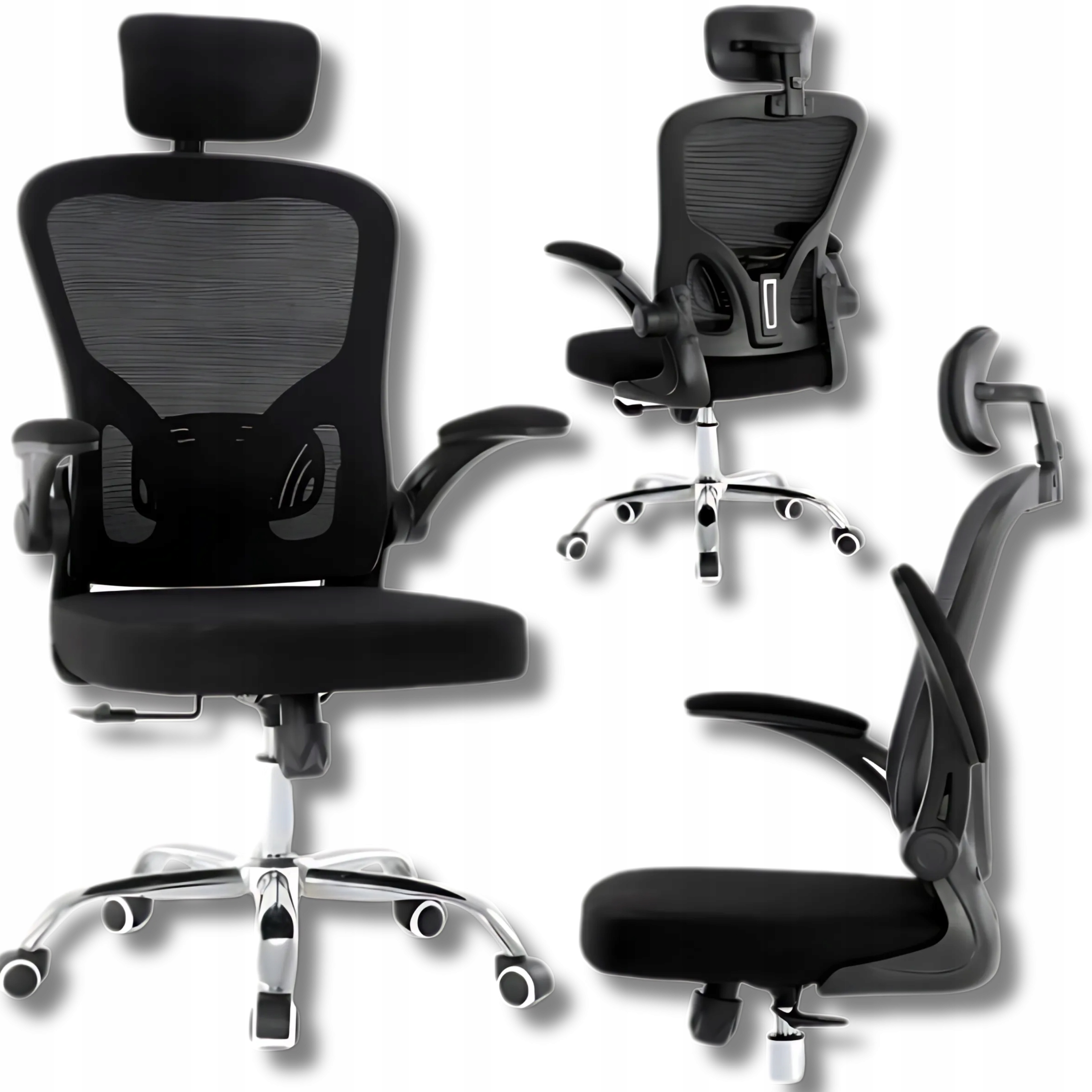 Otočné Kreslo Kancelárska Stolička Do Stola Mikrosiatka Čierna Nastaviteľná