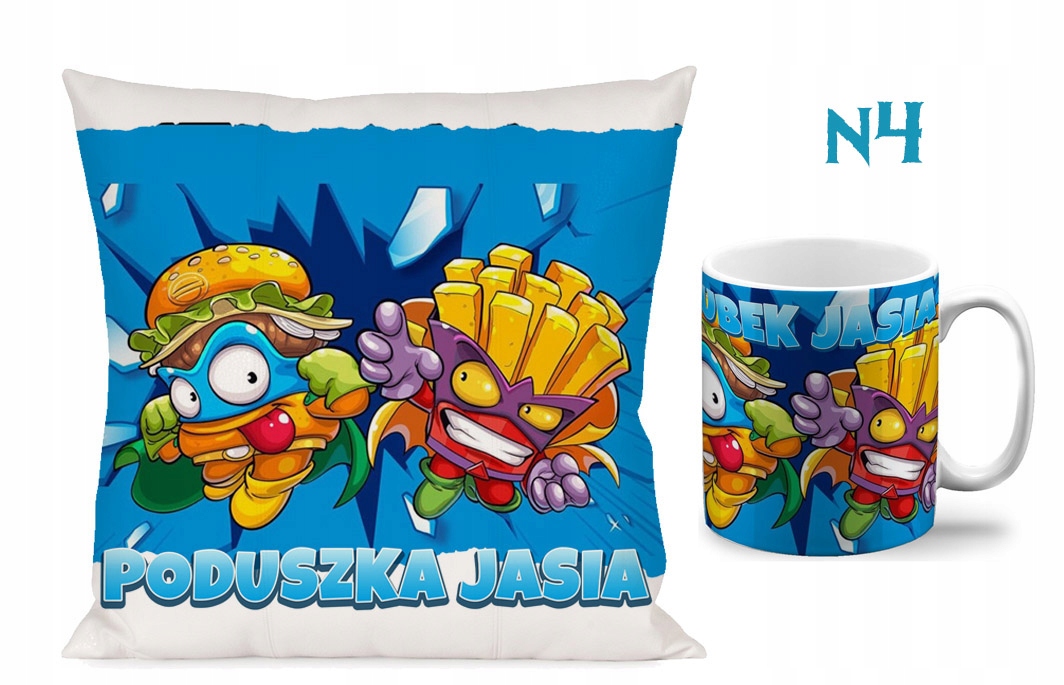 ZESTAW KUBEK + PODUSZKA SUPER ZINGS PREZENT N8 EAN (GTIN) 5905090423409