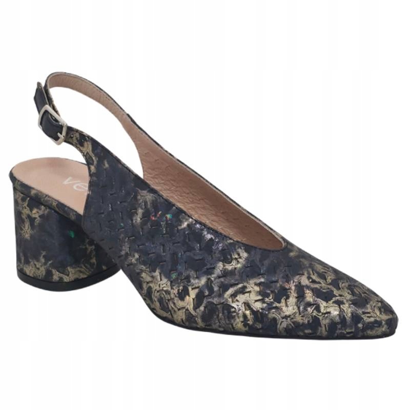 Verano 528.1781 grafitové sandály se zlatým mramorem, velikost vel. Kochland