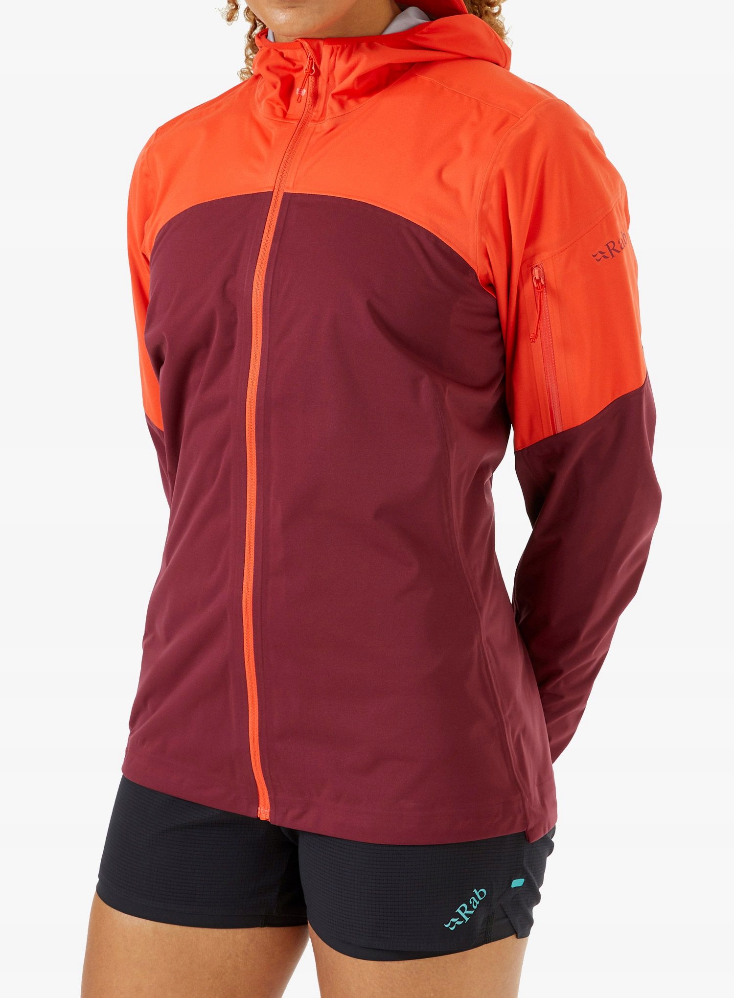 Dámská běžecká bunda Rab Kinetic Ultra Jacket grapefruit/heather 8 (xs)