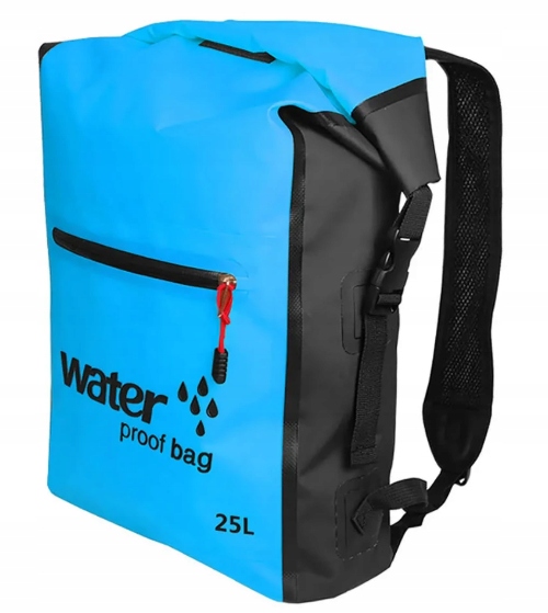 Plecak Turystyczny Górski Kabinga D25 Water Proff Bag 25L Wodoodporny Blue