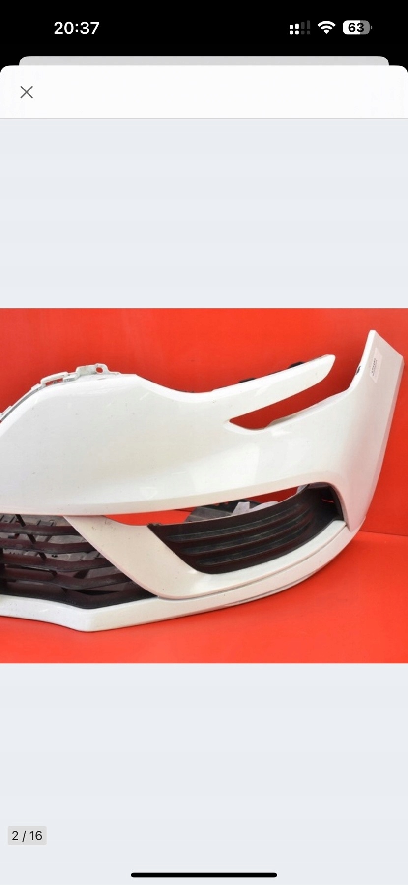 RENAULT MEGANE IV 4 16-20 grid left W bumper 263362043R