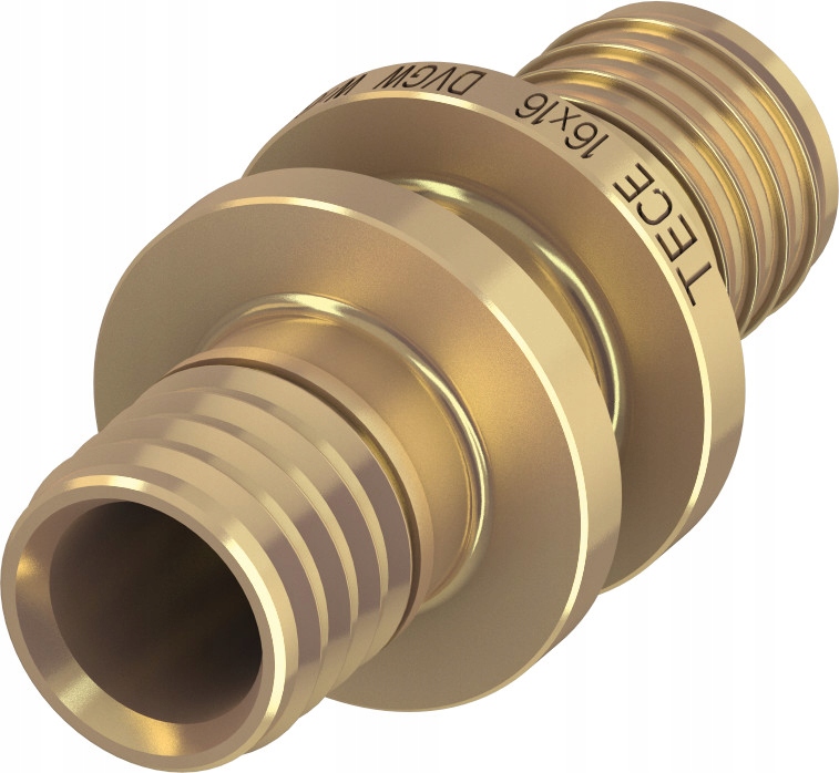 TECE ZŁĄCZKA PROSTA 16 x 16 mm MOSIĄDZ STANDARD TECEflex 766016