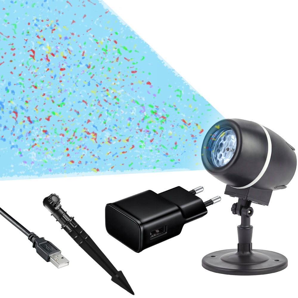 LAMPKA ŚWIĄTECZNA LED PROJEKTOR ŚWIĄTECZNY LASEROWY WZORY RUCHOME Kod producenta 15892