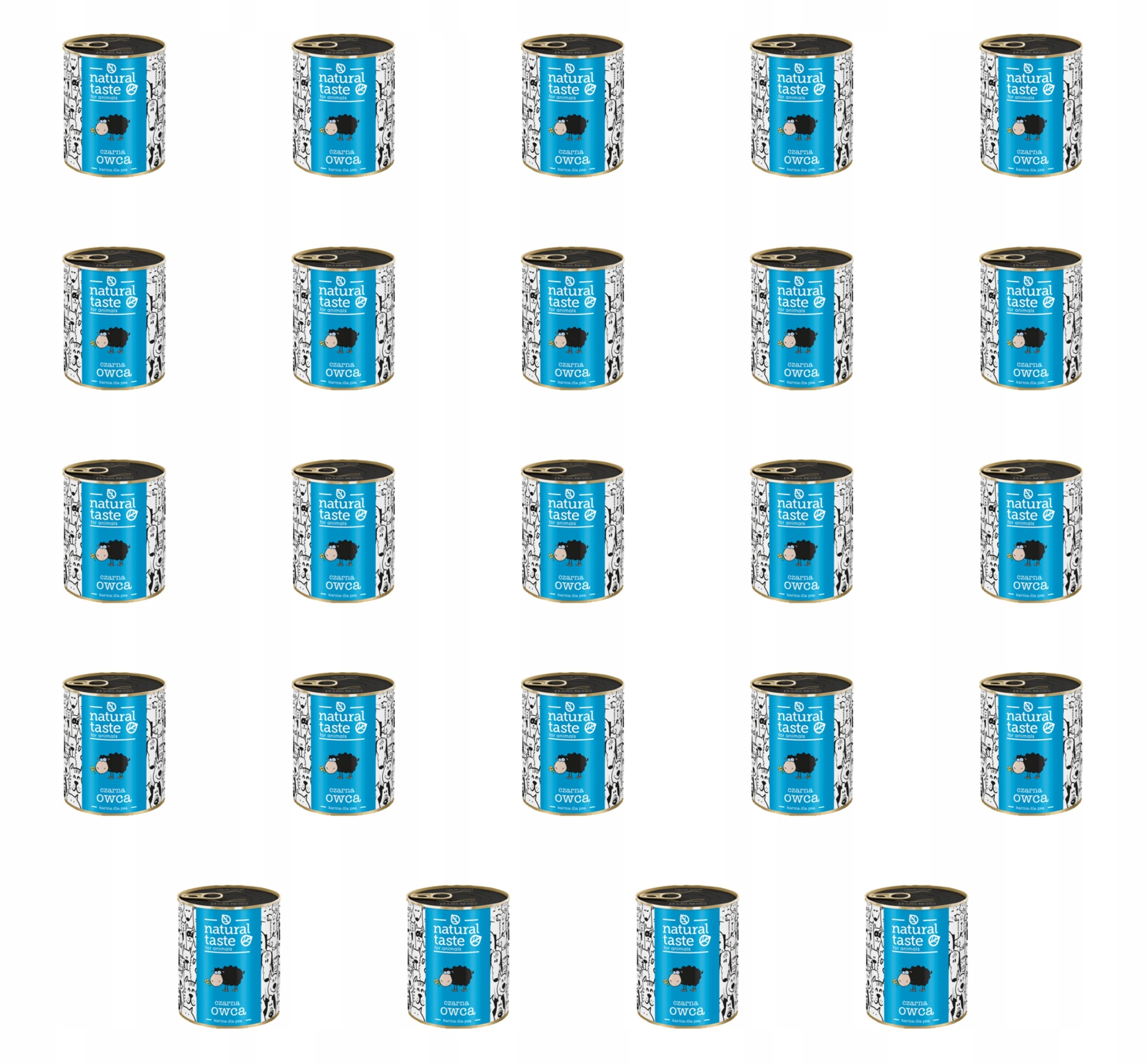 Dolina Noteci Natural Taste Plechovka pro psa Černá ovce 400g X24