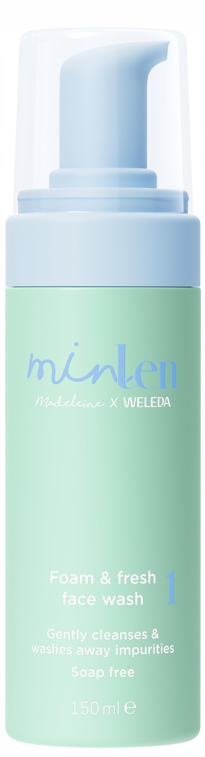 MinLen Foam Fresh Face Wash Přírodní Gel na obličej 150 Ml Veganský