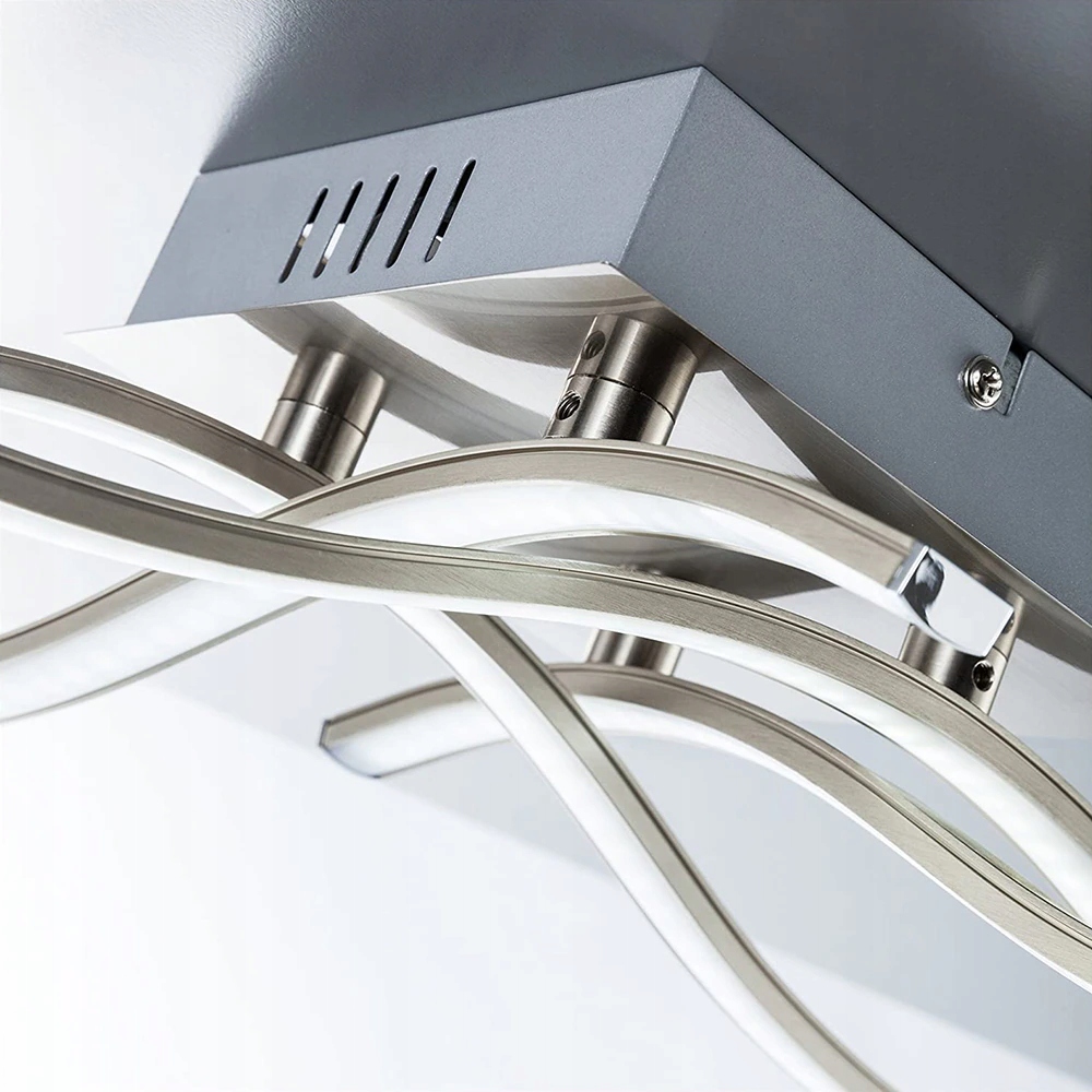 LAMPA SUFIT LED PLAFON ŻYRANDOL KLOSZ ABAŻUR LOFT Kolekcja LIGHTON SILVER 3081