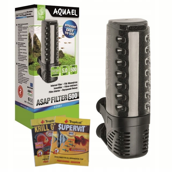

Aquael Asap 500 Filtr Wewnętrzny Akwarium 50-150L