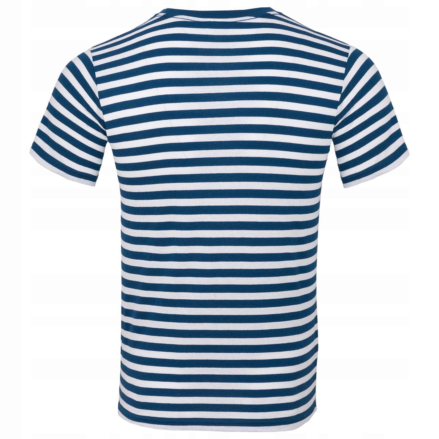 KOSZULKA MĘSKA T-SHIRT W PASKI MARYNARZ BAWEŁNA L Model ST01