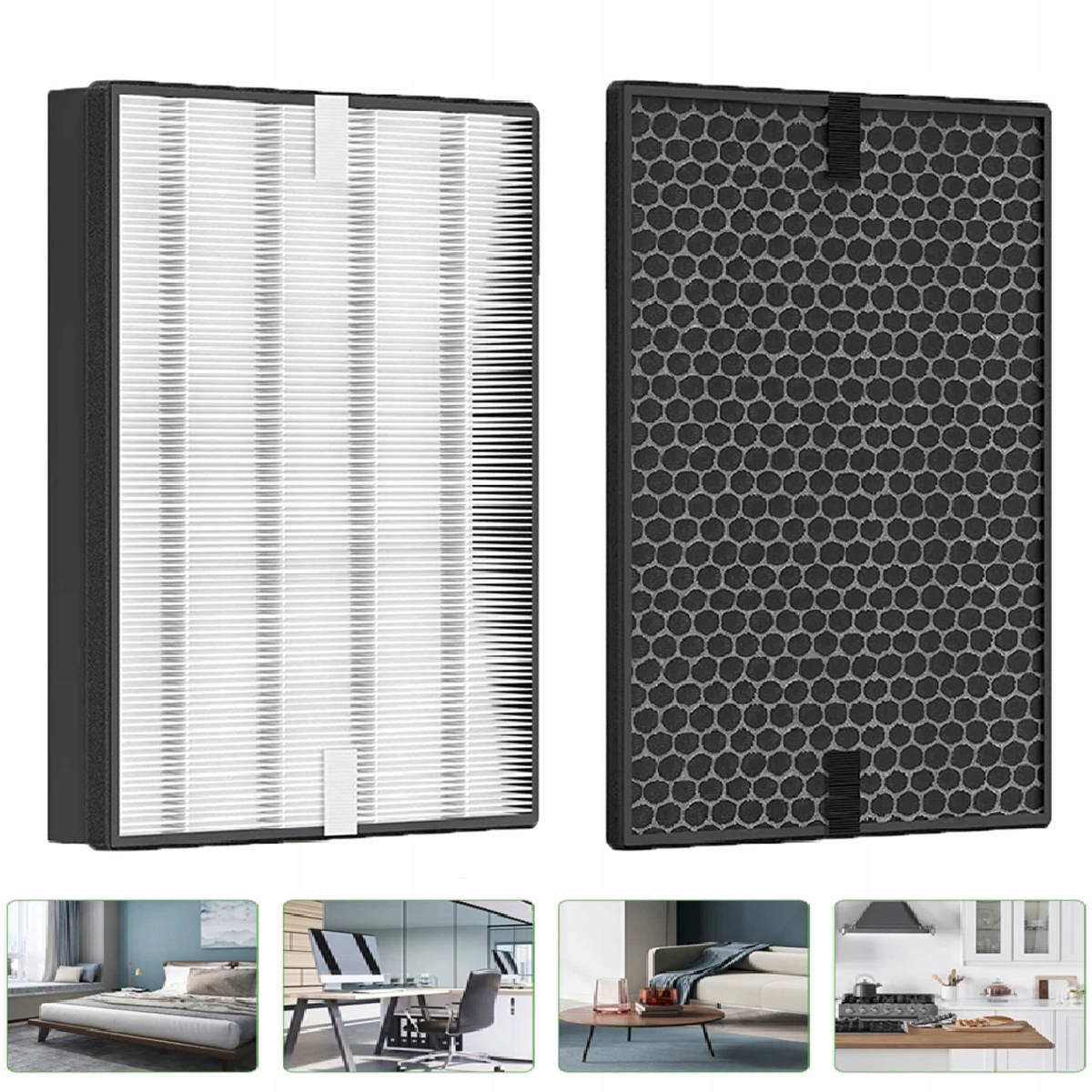 Zestaw filtrów Hepa i węglowy do Philips serii AC2882 AC2887 AC2889 AC3829