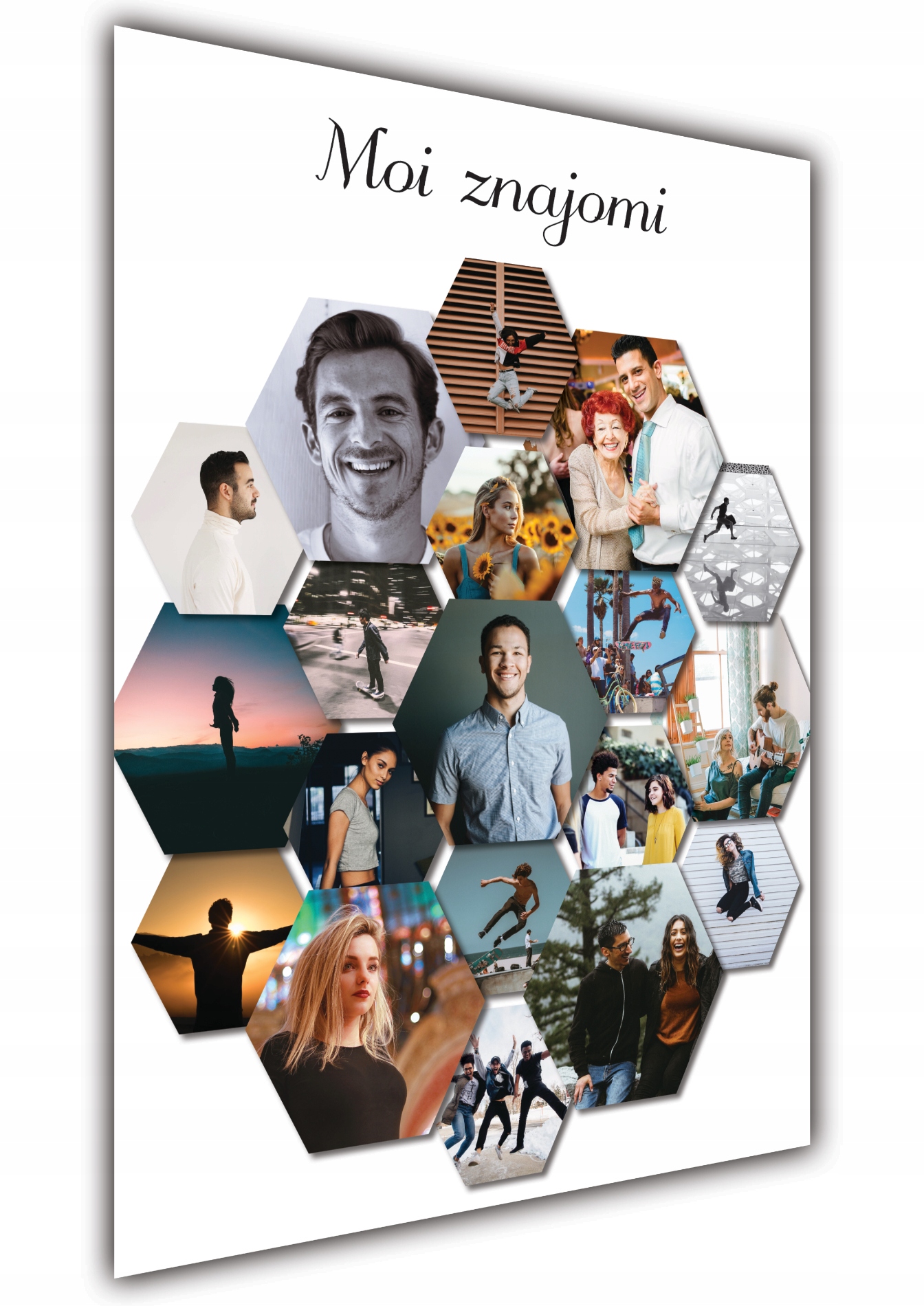 

Kolaż zdjęć, Heks, Rodzina Prezent, A3 +Antyrama