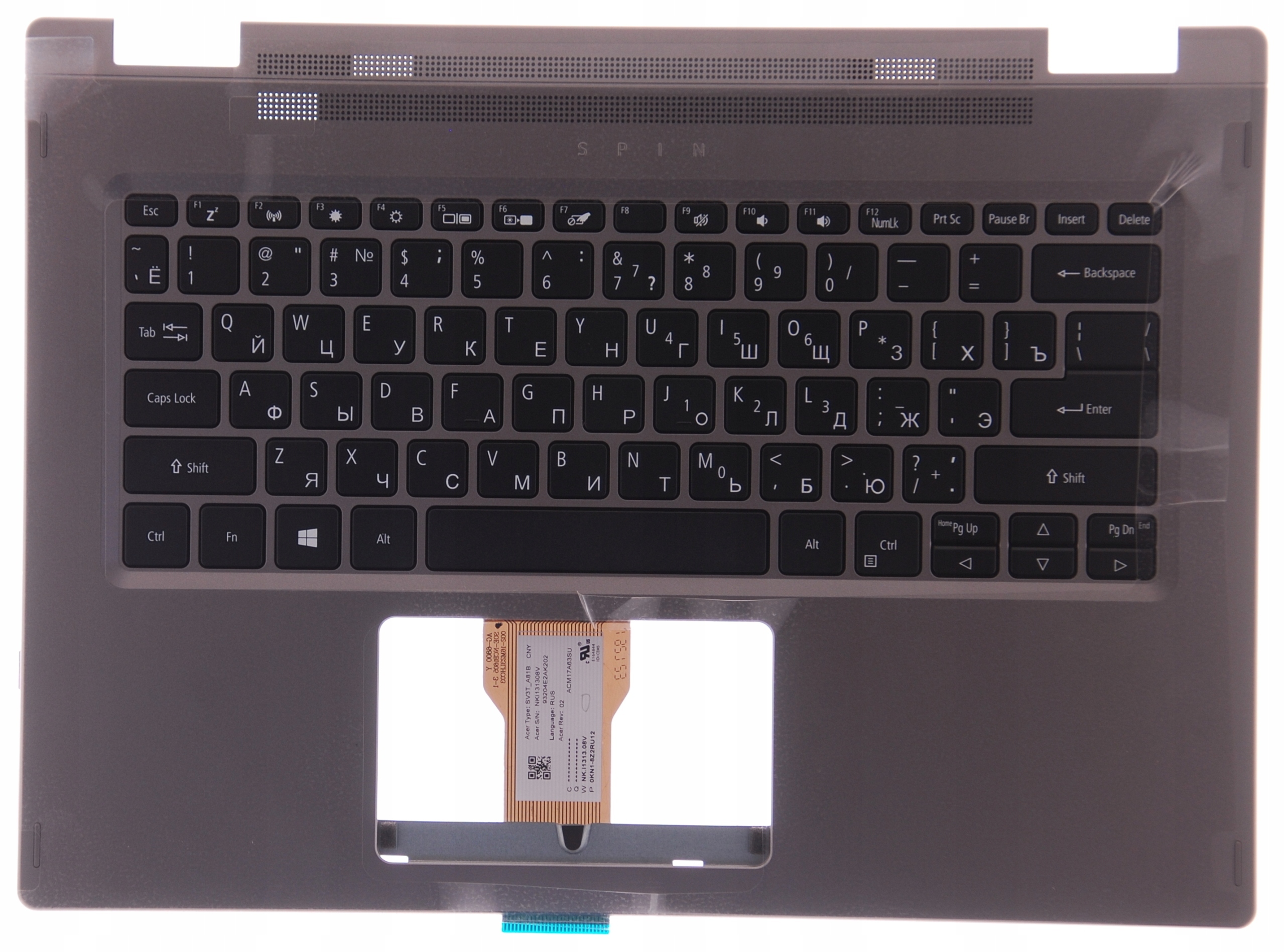 Palmrest s klávesnicí Acer Spin 5 SP314-51 Ru A+
