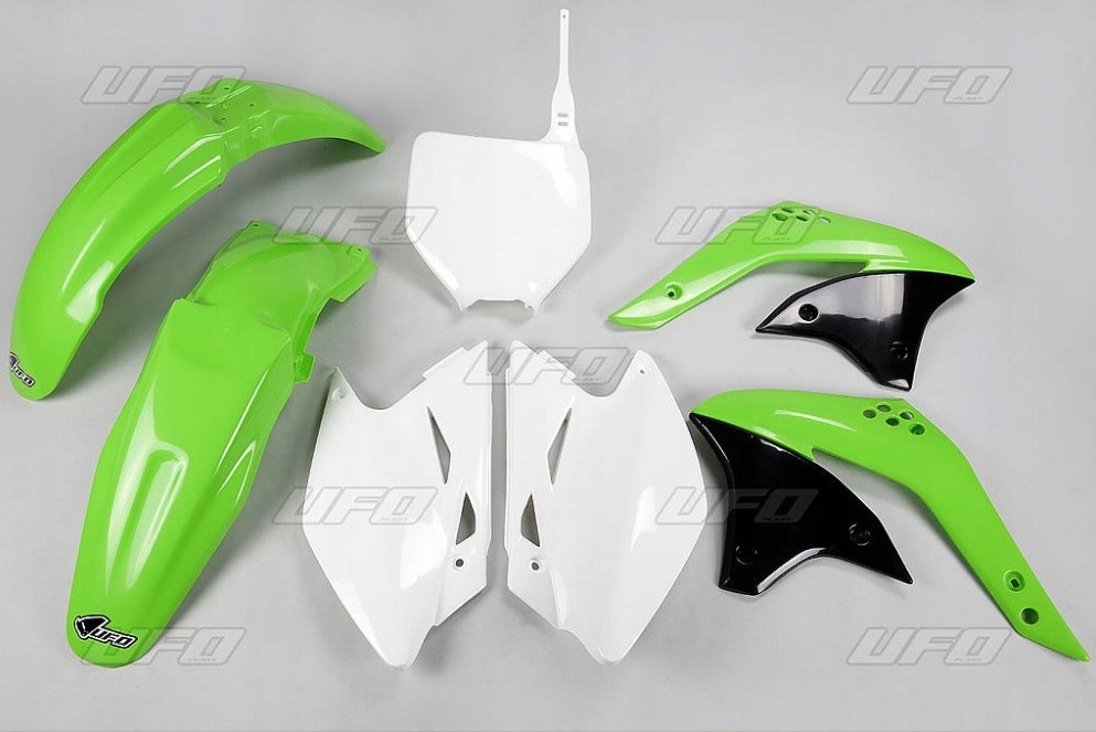 Ufo Sada Plastov Kawasaki Kxf 450 '06-'08, Farba Oem (zelená/biela)