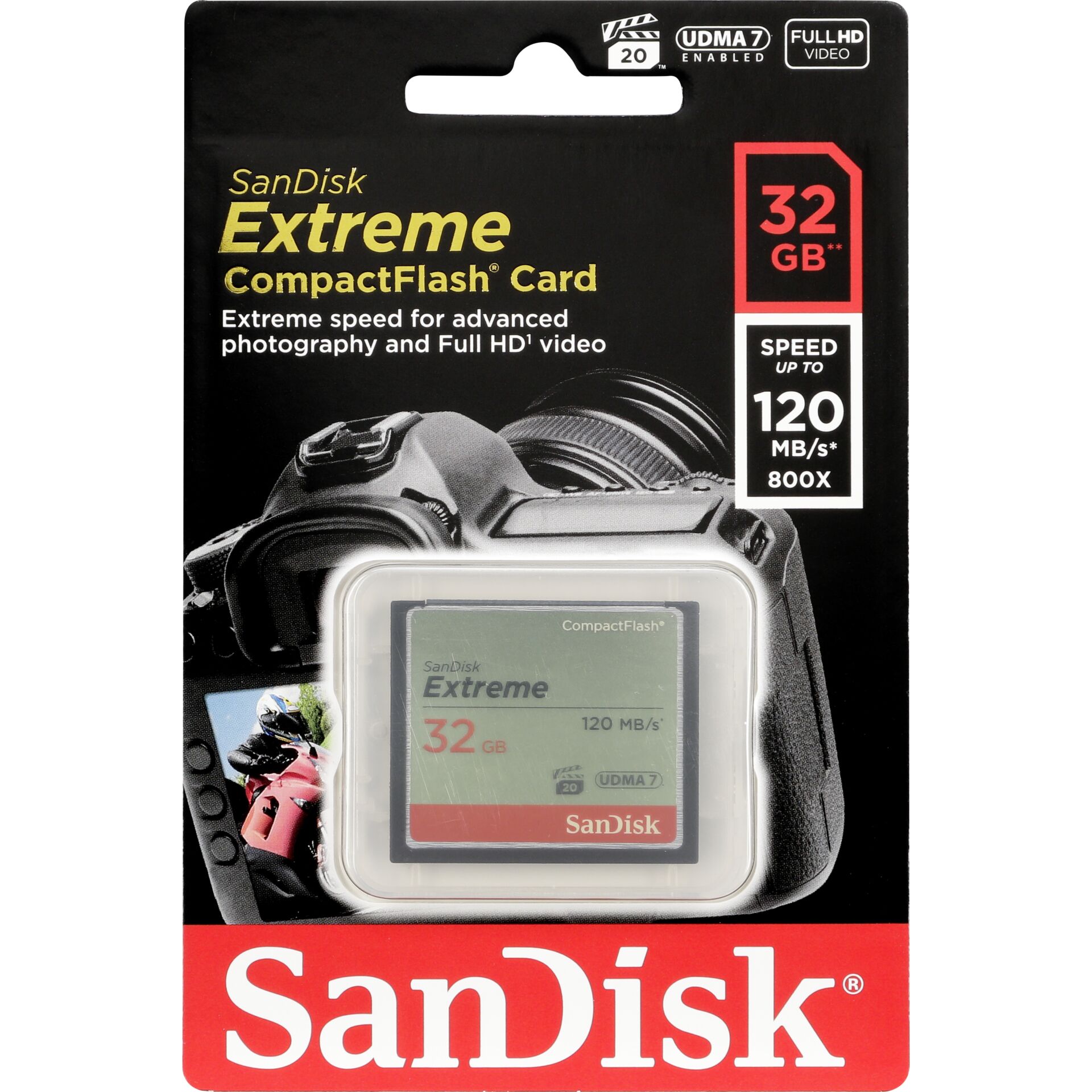 SanDisk Extreme Cf 32GB 120MB/s UDMA7 SDCFXSB-032G-G46