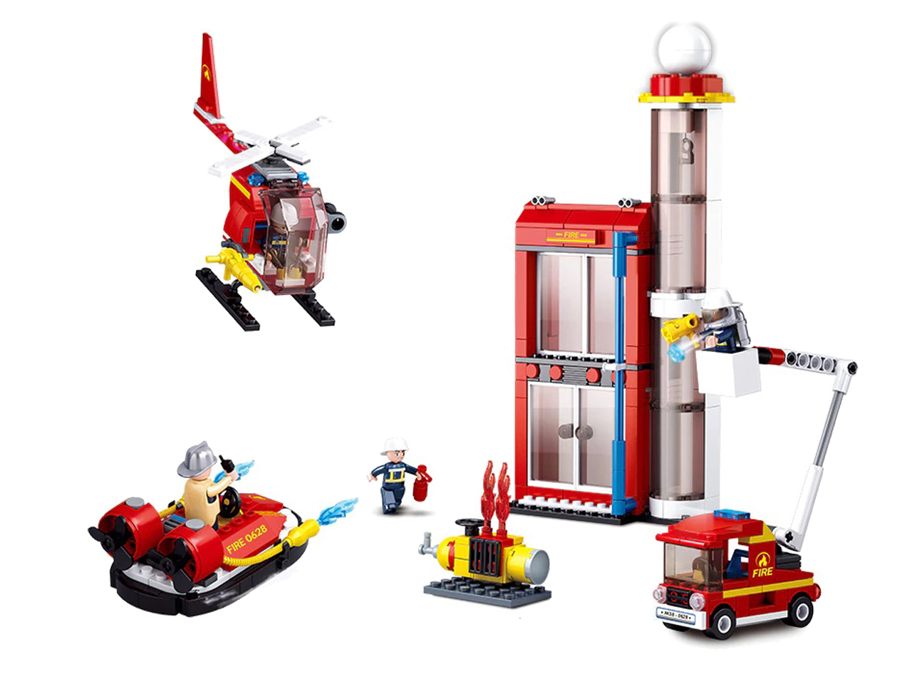 SLUBAN Klocki STRAŻ POŻARNA Remiza Wóz Strażacki EAN (GTIN) 5900949446844