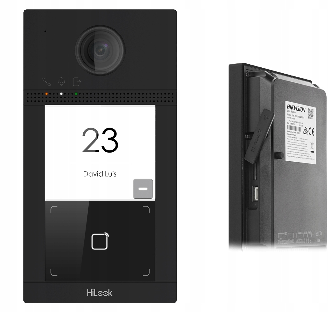 WIDEODOMOFON Domofon IP-VIS-PRO PoE Czytnik HiLook Furtka Brama Marka HiKVision