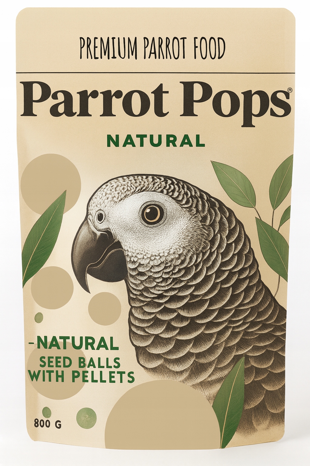 Parrot Pops Natural -Big Parrot Krmivo pro papoušky 250 g