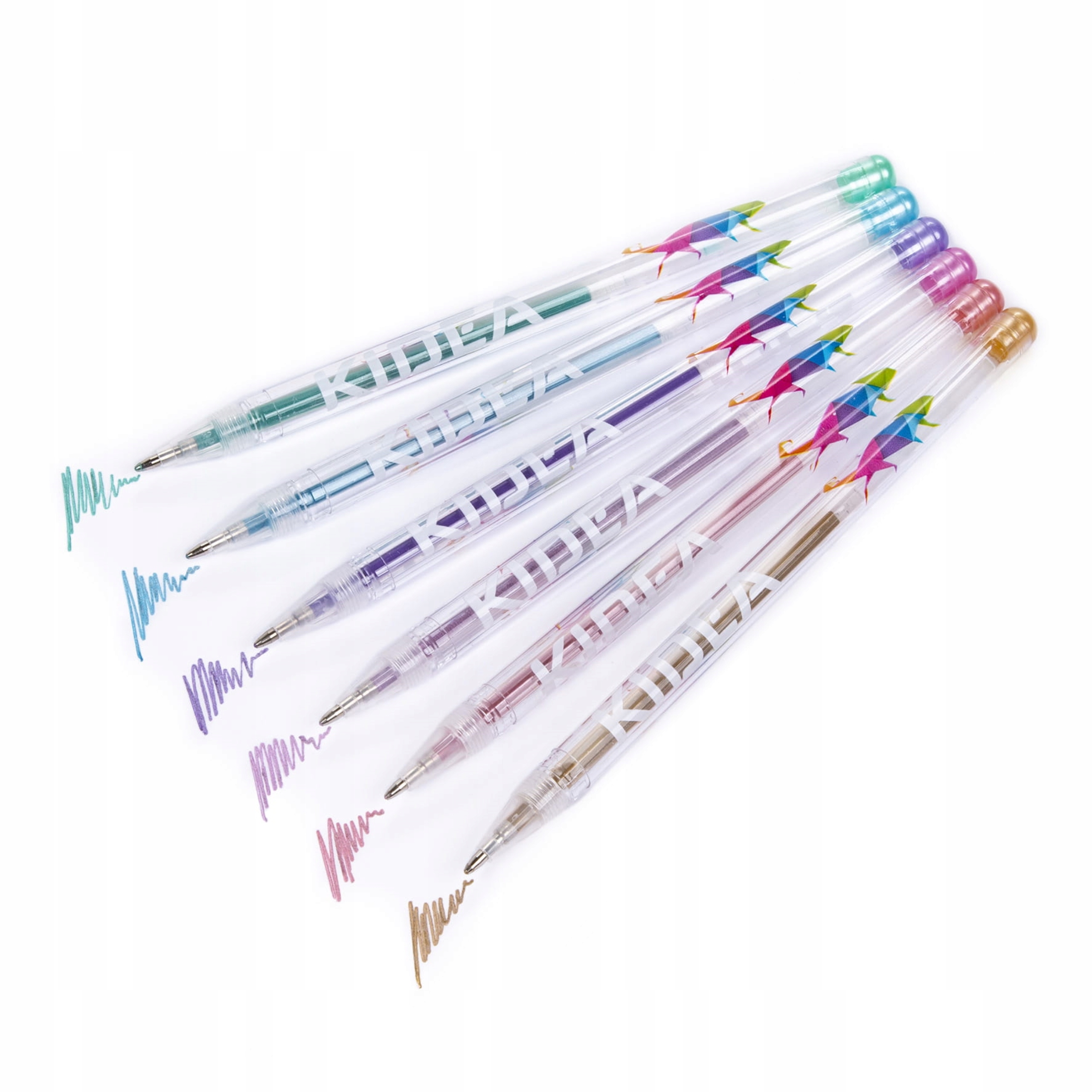 DŁUGOPISY ŻELOWE PERŁOWE 6 KOLORÓW KIDEA SZKOLNE Kod producenta DZP6KA