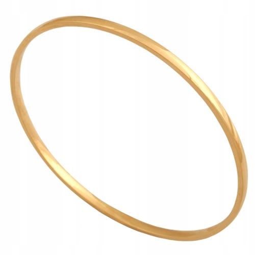 Zlatý náramek 585 Klasický bangla bez zirkonu 3.9 g lesklý 22.5 cm