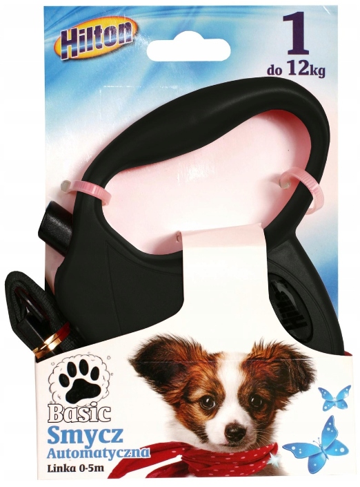 

Hilton 1 Smycz 5M Linka Dla Psa Do 12KG Czarna