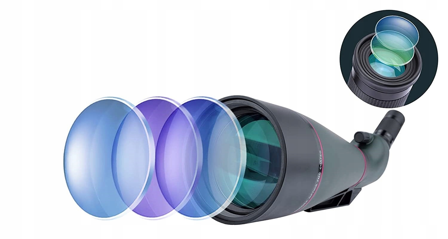 Obiektyw Longsight 25-75x 100mm Wodoodporny ze statywem, futerałem R9